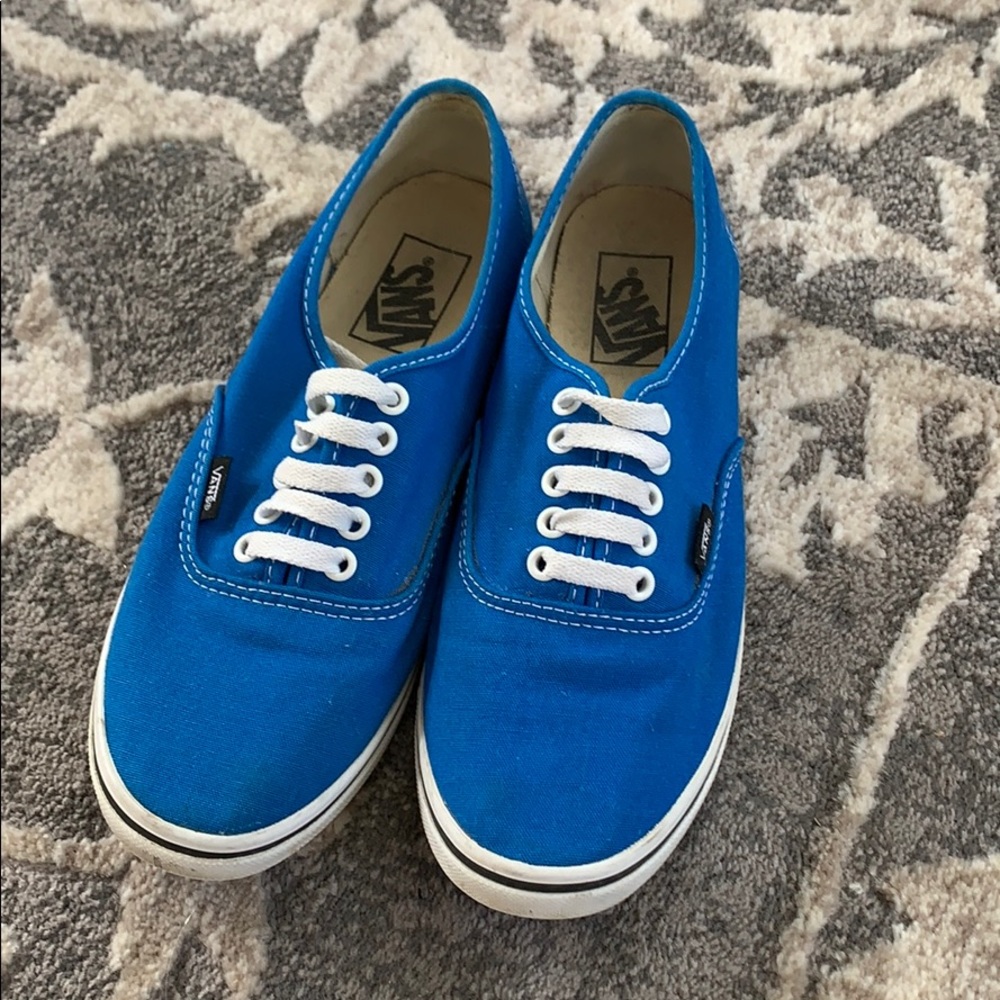 Women’s blue Van sneakers